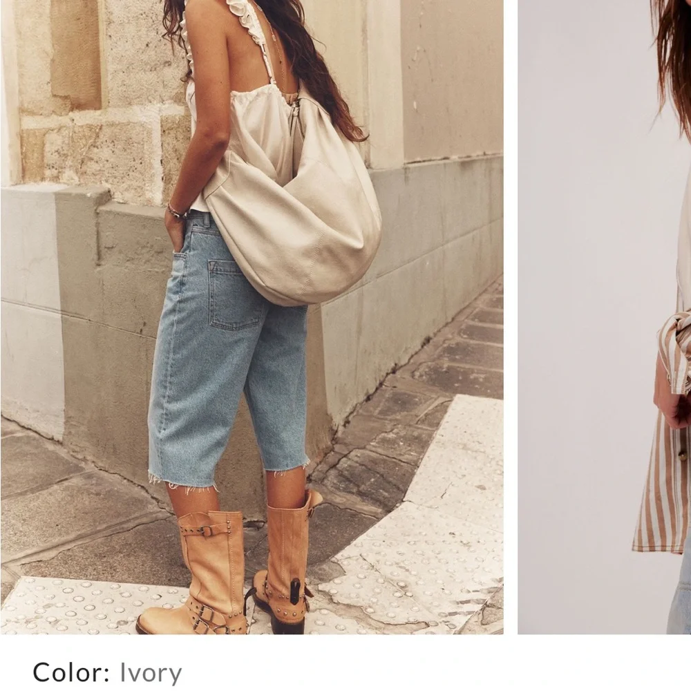 Free People Cream Hobo Bag - Picture 4 of 4